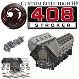GM 6.0L LS 408 stroker remanufactured engine - three-quarter front view - Phoenix Engine Specialists