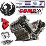 Cammed Ford 5.0L Coyote remanufactured engine with COMP Cams Stage 1-3 cams - three-quarter front timing view - Phoenix Engine Specialists