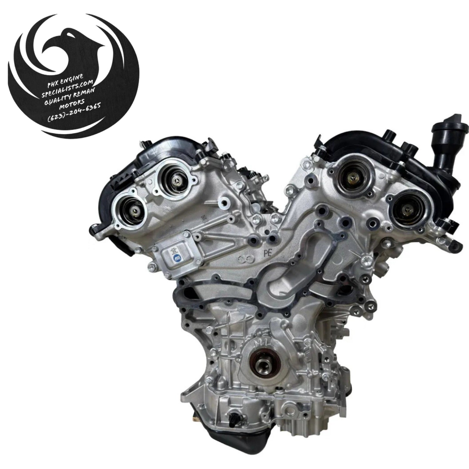 Remanufactured 3.5L V6 2GR-FKS engine - front view (timing cover)