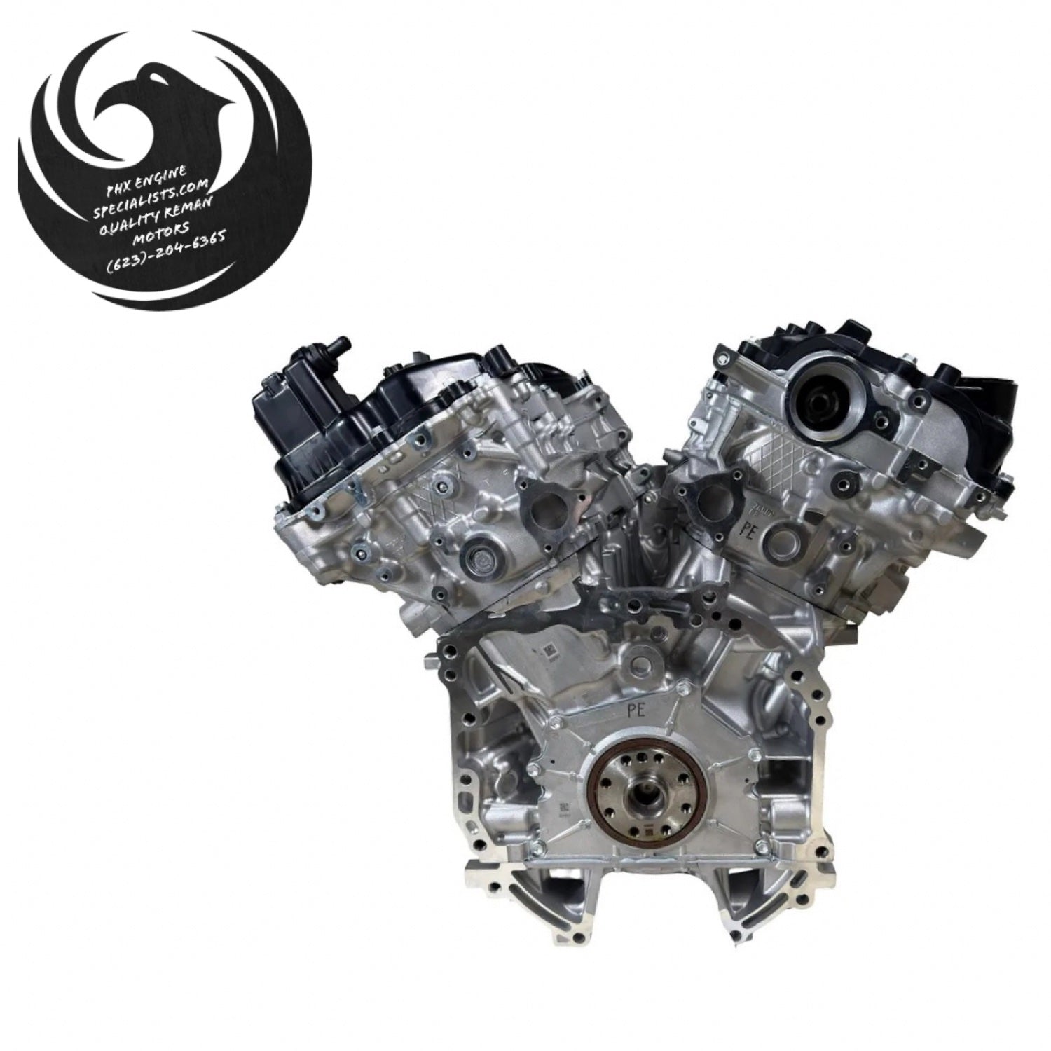 Remanufactured 3.5L V6 2GR-FKS engine - rear view