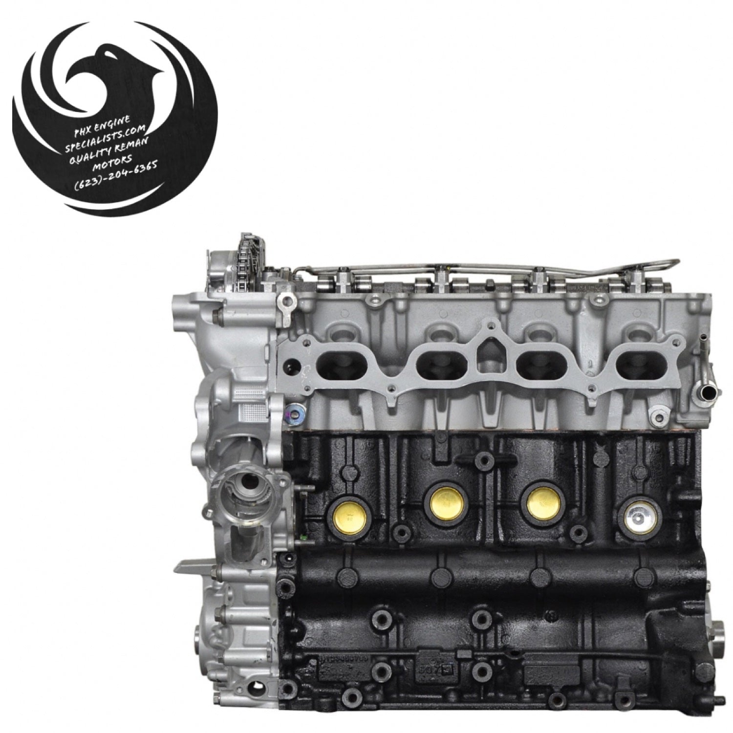 Toyota 2.7L 2TR-FE remanufactured engine, 2005-2015 single VVT-i build, side view