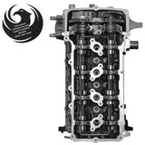 Toyota 2.7L 2TR-FE remanufactured engine, top view with camshafts visible