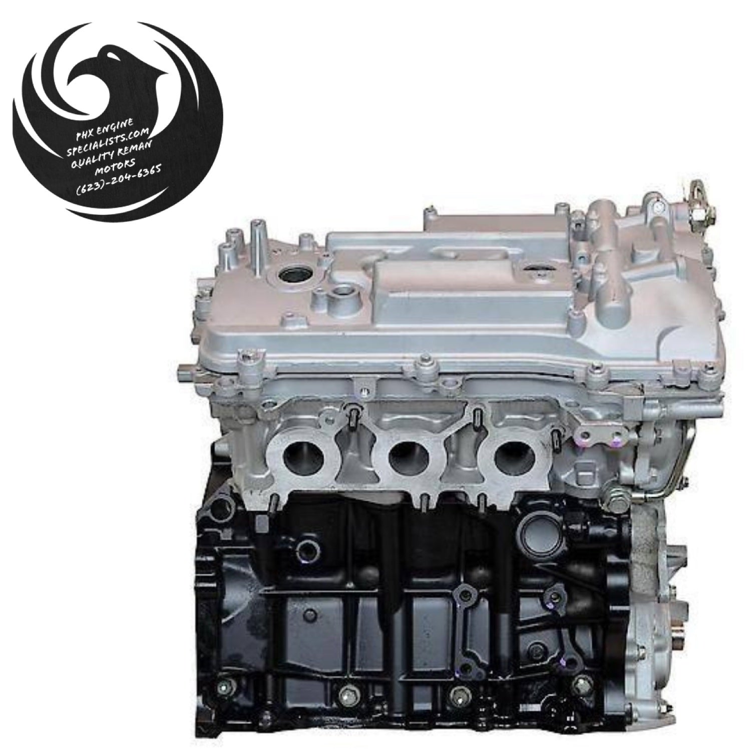 Toyota 3.5L 2GR-FE remanufactured engine, side view