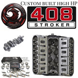 GM 6.0L LS 408 stroker remanufactured engine - top / valley view - Phoenix Engine Specialists