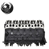 Jeep 4.0L inline-6 remanufactured engine - exhaust side view - Phoenix Engine Specialists
