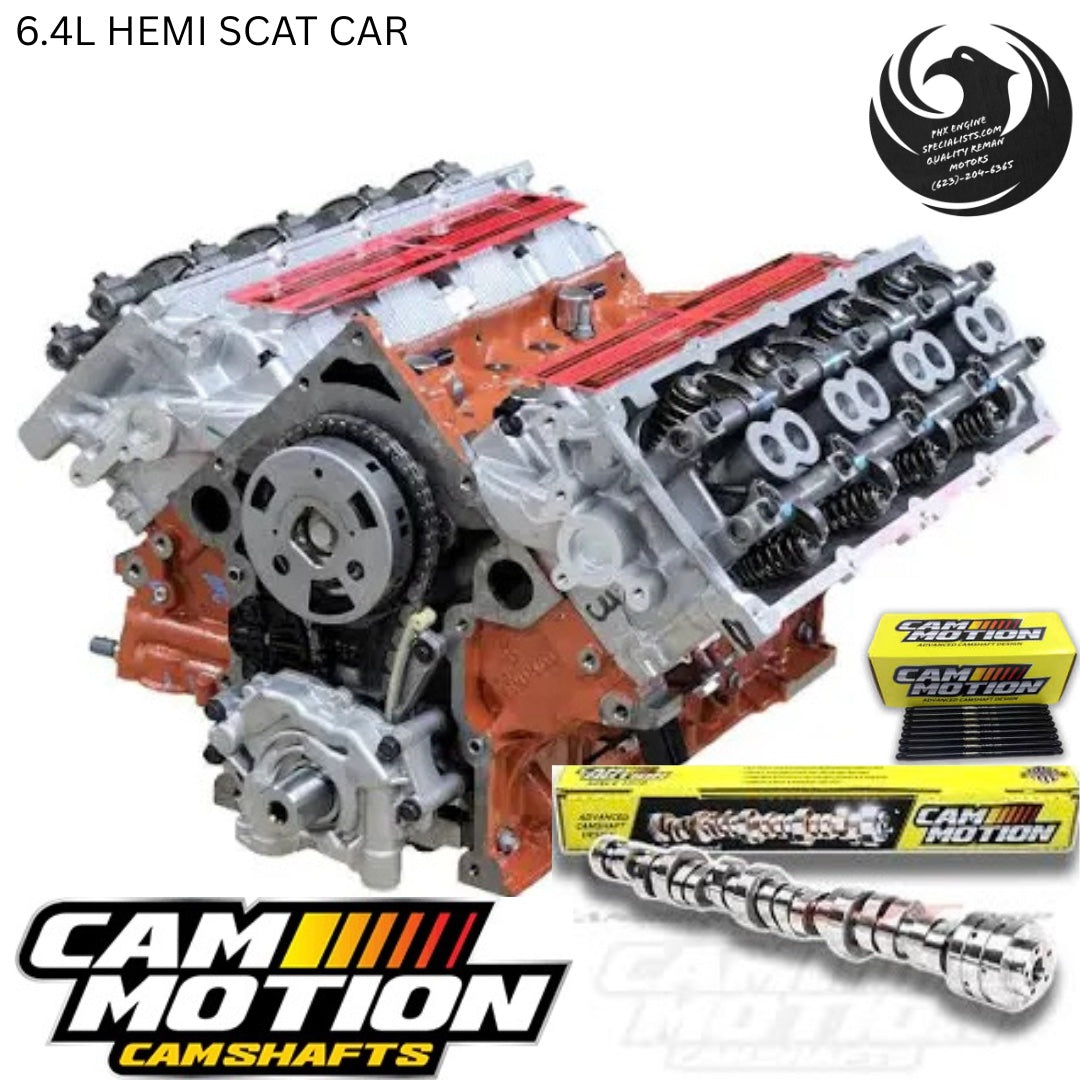 Cammed 6.4L 392 HEMI engine for Challenger, Charger and Scat Pack with Cam Motion camshaft - Phoenix Engine Specialists