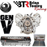 Cammed GM 5.3L Gen V L83 direct-injection remanufactured engine with Brian Tooley Racing (BTR) cam - front view - Phoenix Engine Specialists