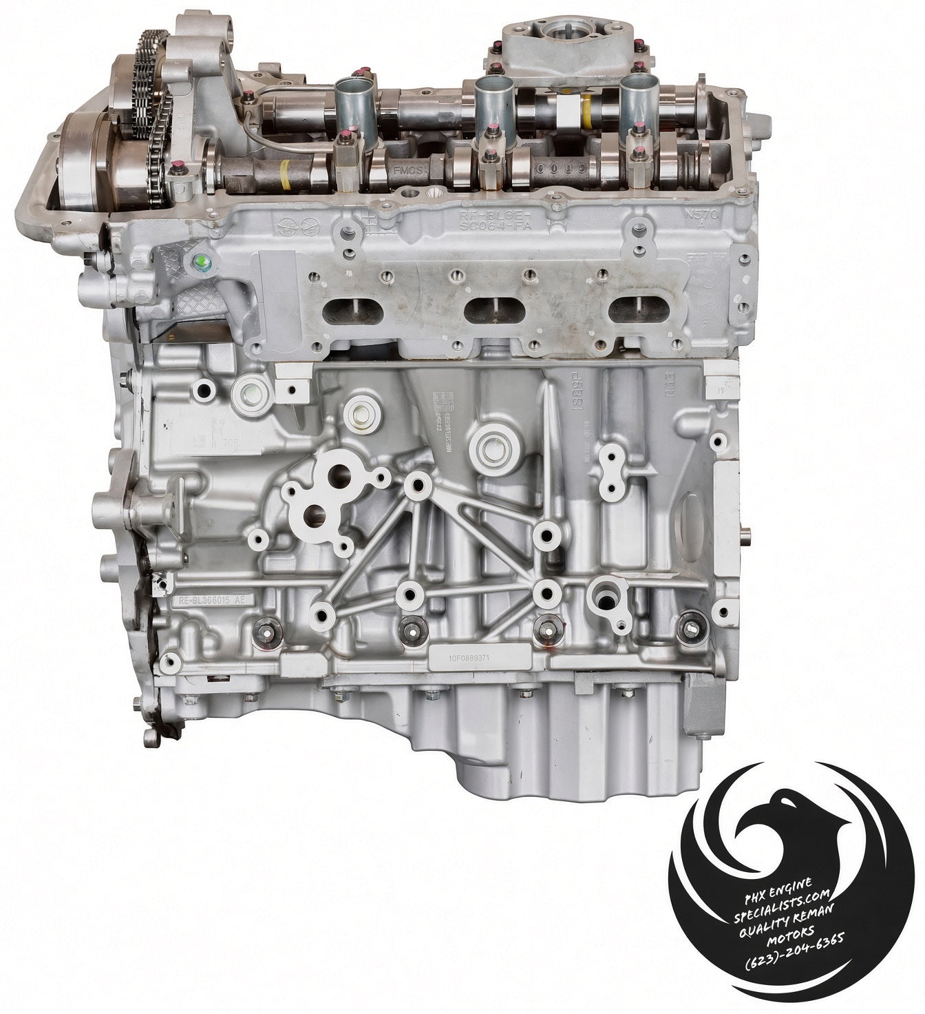 Ford 3.5L EcoBoost remanufactured engine - other side view - Phoenix Engine Specialists