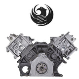 Ford 4.6L 2-valve Romeo remanufactured long block – rear view