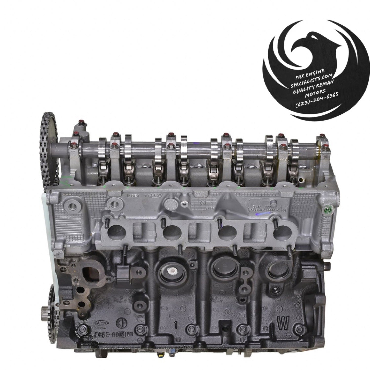 Ford 4.6L 2-valve Windsor remanufactured long block – opposite side view