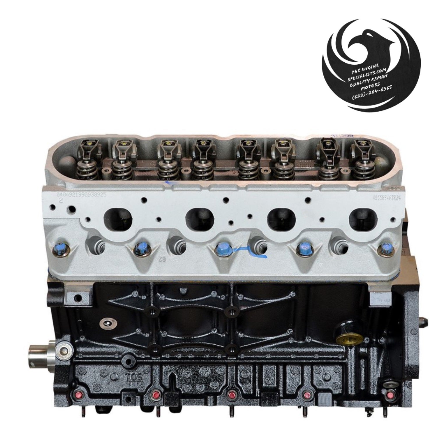 Remanufactured GM 4.8L Vortec V8 non-VVT (LR4/LY2) engine - side view