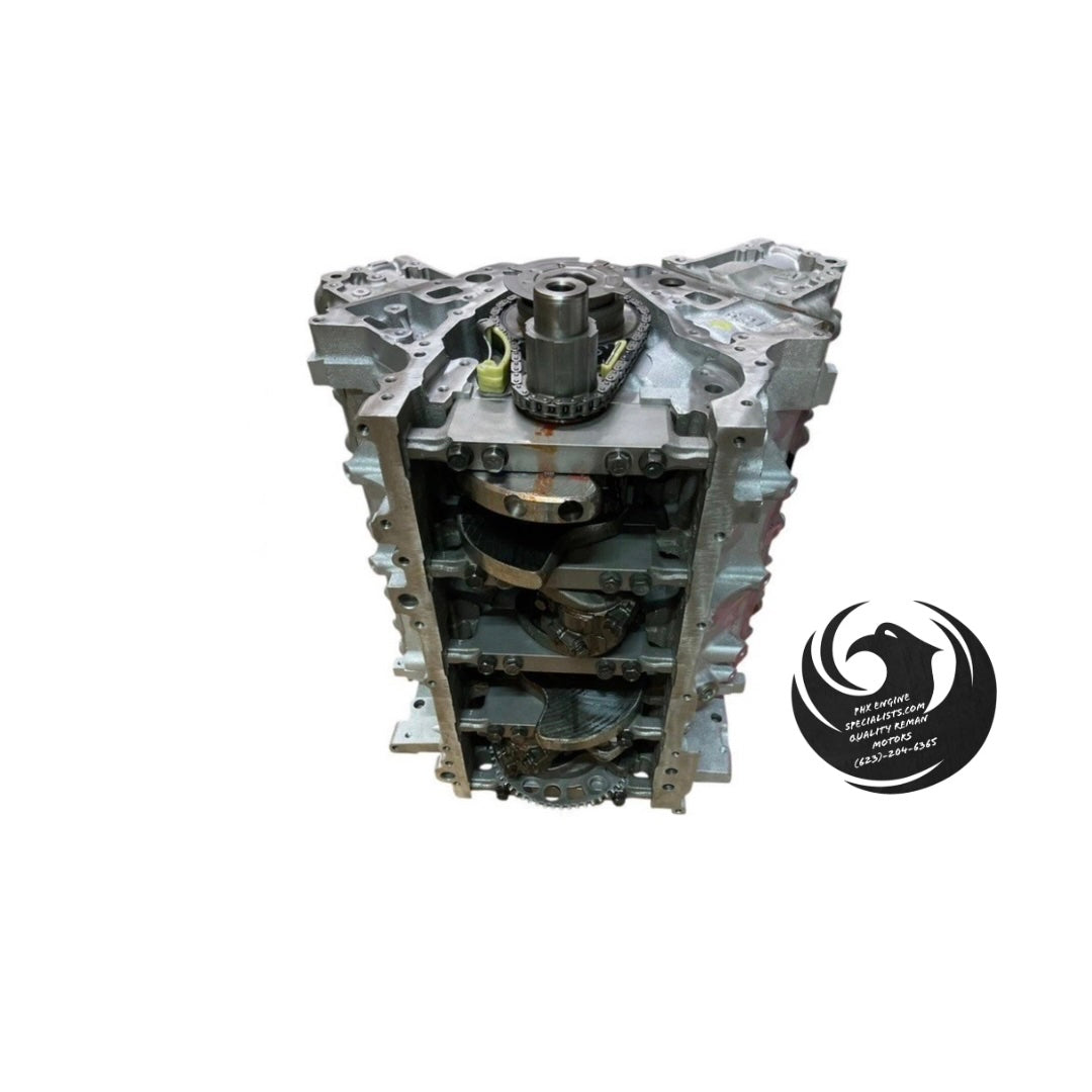 GM 6.2L L86 remanufactured engine - bottom/crank view - Phoenix Engine Specialists