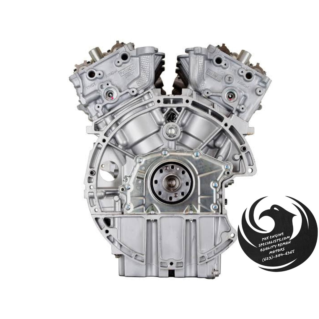 Remanufactured Ford 3.5L/3.7L Cyclone V6 engine (FWD/AWD) - rear view - Phoenix Engine Specialists