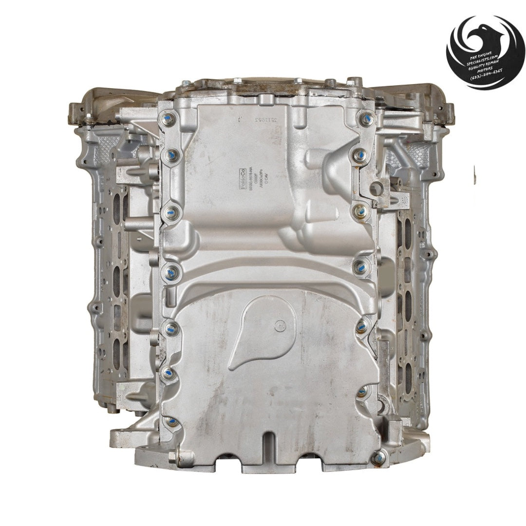 Remanufactured Ford 3.7L/3.5L Cyclone V6 engine (RWD F-150/Mustang/Transit) - bottom view - Phoenix Engine Specialists