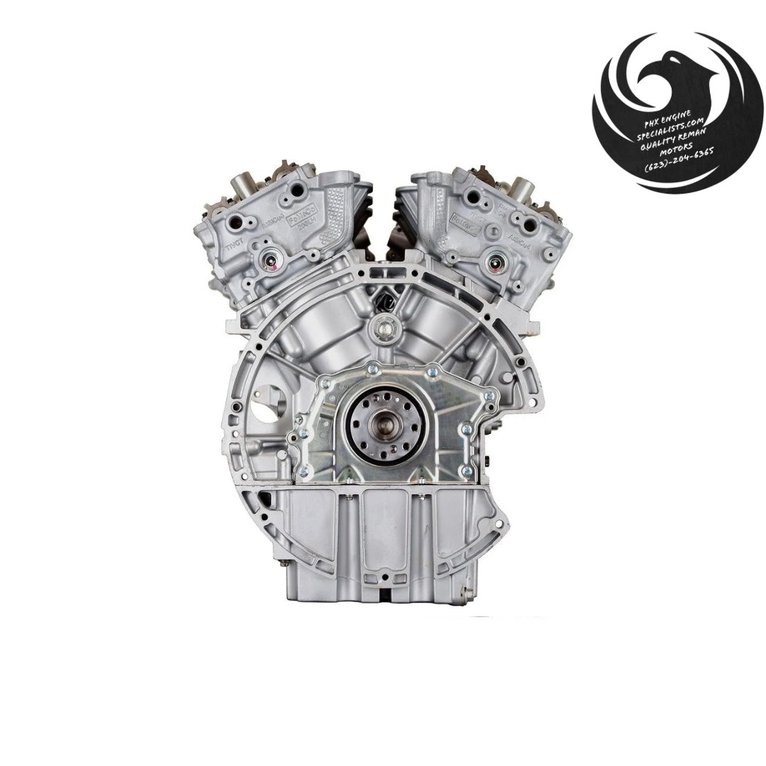Remanufactured Ford 3.7L/3.5L Cyclone V6 engine (RWD F-150/Mustang/Transit) - rear view - Phoenix Engine Specialists