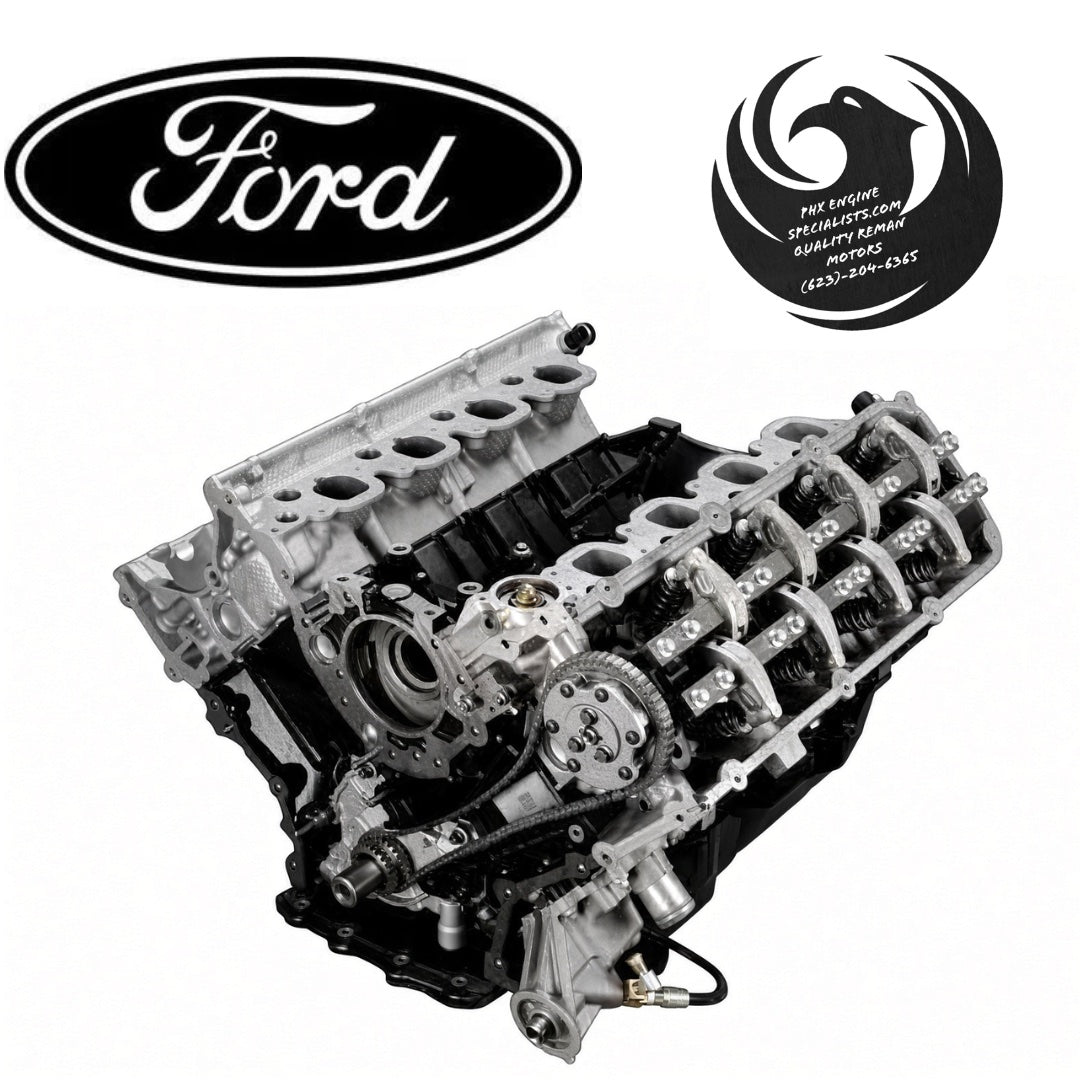 Remanufactured Ford 6.2L Boss V8 engine (2017+) - front 3/4 view - Phoenix Engine Specialists