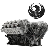 Remanufactured Ford 6.2L Boss V8 engine (2017+) - front 3/4 (timing chains) view - Phoenix Engine Specialists