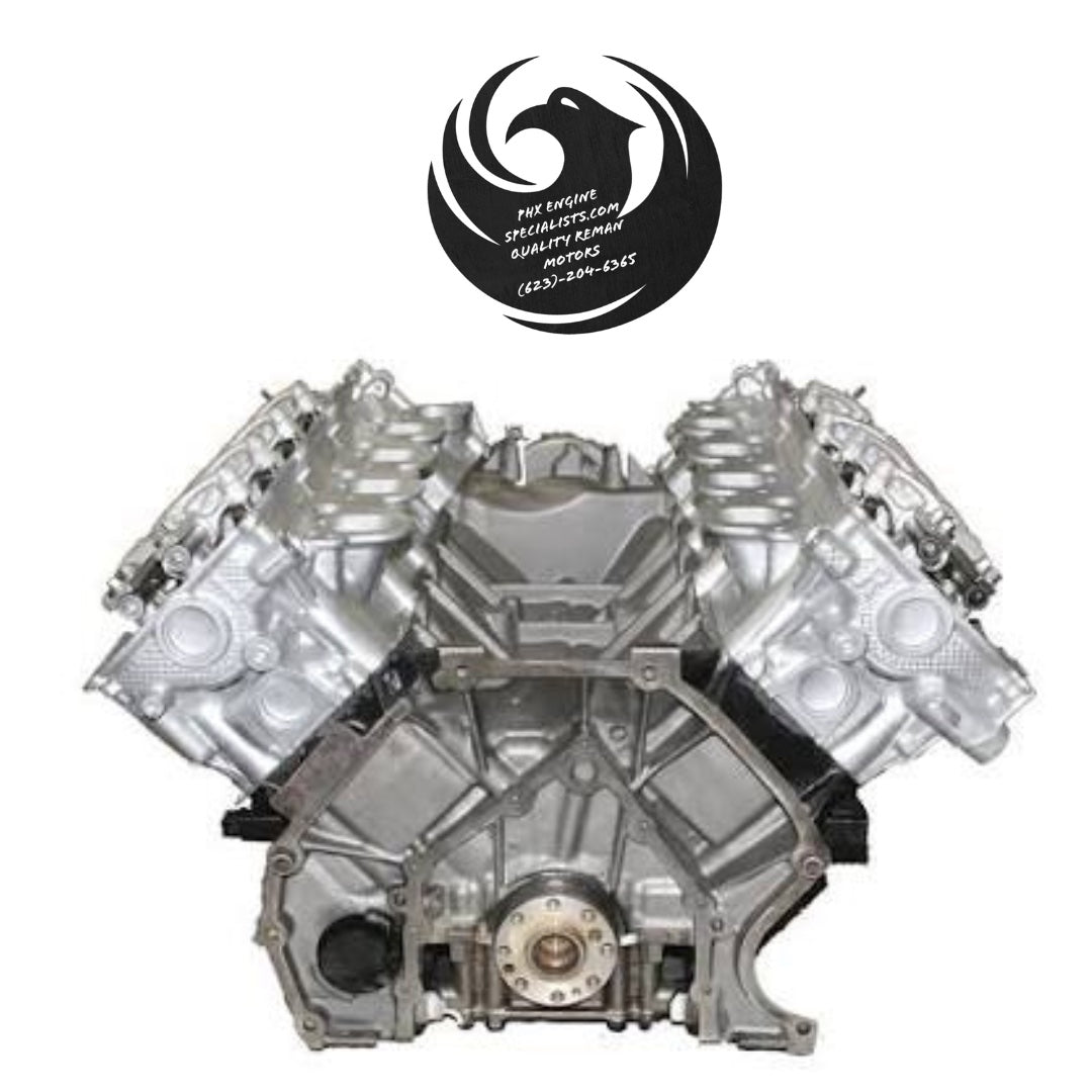 Remanufactured Ford 6.2L Boss V8 engine (2017+) - rear view - Phoenix Engine Specialists