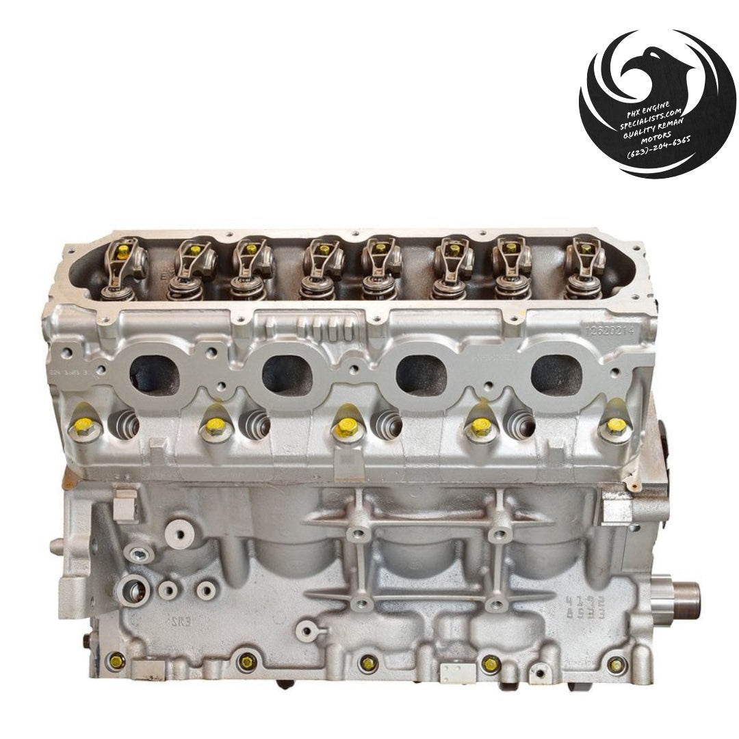 Cammed GM 5.3L Gen V direct-injection AFM/DFM delete remanufactured engine - other side view - Phoenix Engine Specialists