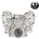 Cammed GM 5.3L Gen V direct-injection AFM/DFM delete remanufactured engine - rear view - Phoenix Engine Specialists